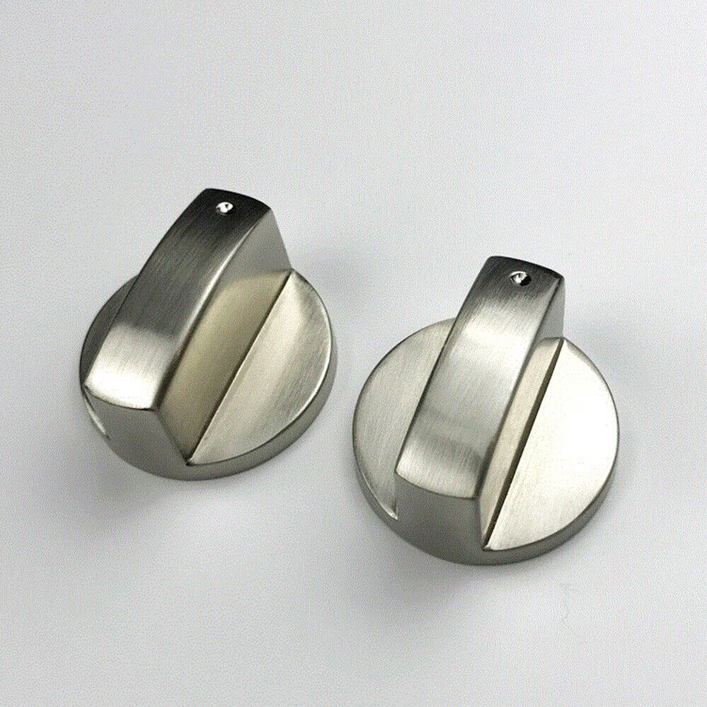 4PCS Stoves Stove 6mm Universal Knobs Oven Knob Silver Control Cooker
