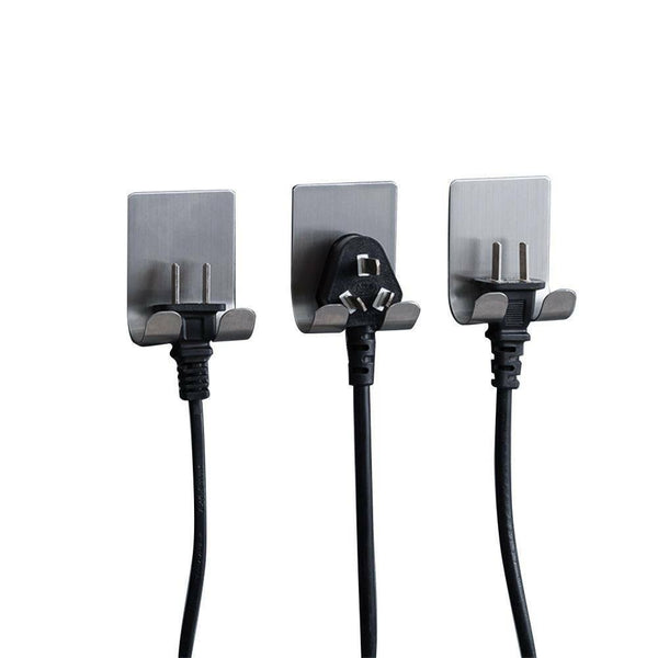 8PCS Hook Stainless Steel Self Adhesive Hooks Wall Sticky Wall Storage Hanger AU