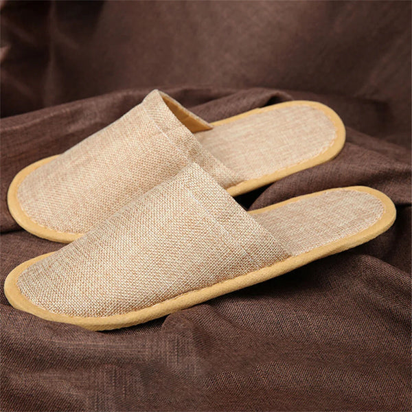 20/40/100Pairs Disposable Slippers Hotel Home Guest Closed Shoes Linen Shoes AUS