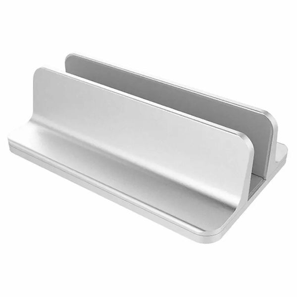 Aluminum Vertical Laptop Stand Desktop Holder Space-Save Shelf For Macbook iPad