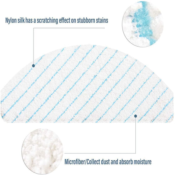 Mopping Pads Mop Cloth Rags For ECOVACS DEEBOT OZMO T8 AIVI T9 Power Max