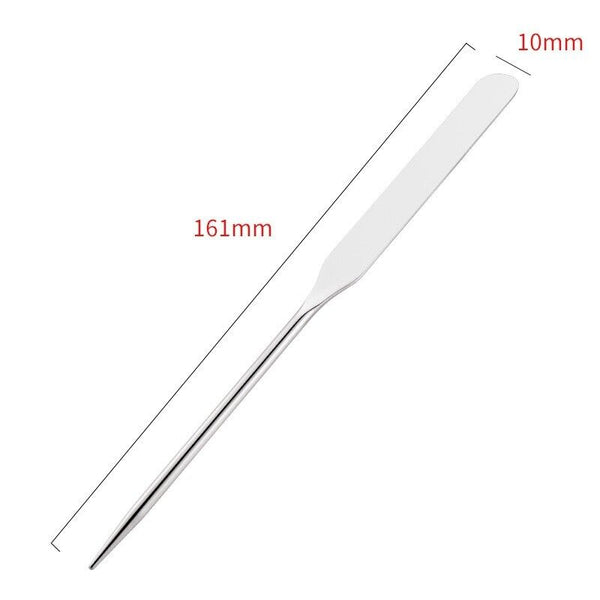 Stainless Steel Makeup Spatula Toner Mixing Stick Foundation Cream Mixing Tool