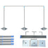 3mx6m Iron Wedding Backdrop Telescopic Stand Party Curtain Frame Drapery Pipe Po