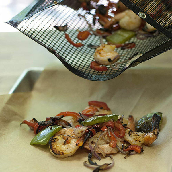 BBQ Mesh Grill Mat Non-Stick Liner Cooking Barbecue Sheet Wire Baking Pad NEW