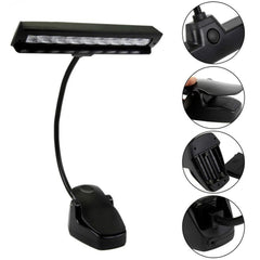 Music Stand Light – 9 LED Clip-On Rechargeable Reading Lamp