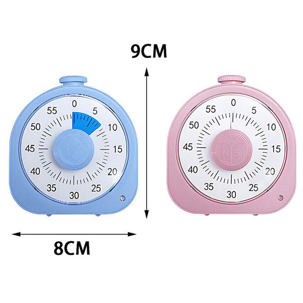 60 Minutes Visual Analog Timer Countdown Clock Time Management Kids Adult Tool