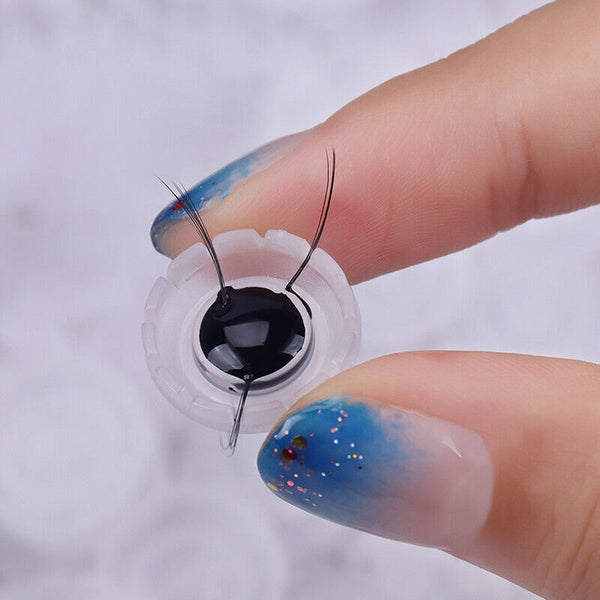 200pcs Eyelashes Glue Holder Lashes Blossom Cup Eyelash Extension Adhesive Stand
