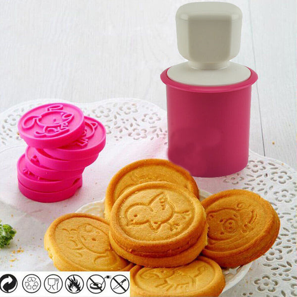 6Pcs/Set Tools Biscuit Mould With 6 Patterns Cutter Mold Cookie Stamp Christmas
