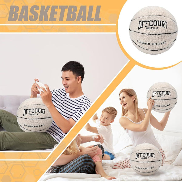 25cm Doll Toys Throw Pillow Plush Creative Basketball Pillow Basketball Plush