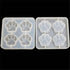 Silicone Keychain Jewelry Tag DIY Epoxy Mould Cat Paw Mold Resin Casting Mold