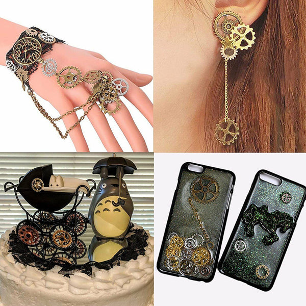Assorted Gears Steampunk Cogs Gear Pendants Clock Wheels Mix DIY Craf A