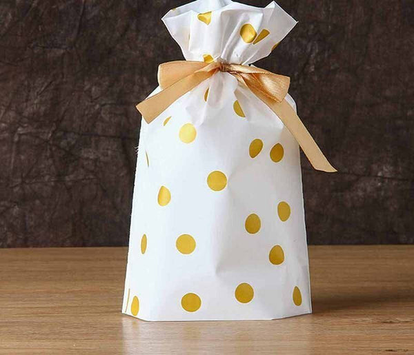 UP300PCS Clear Dots Self Adhesive Cookie Gift DIY Bag Plastic Candy Package Bags