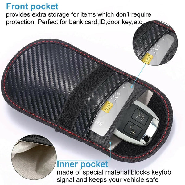 Credit Card Holder Leather Wallet RFID Blocking Pop Slim Aluminum Card Case AUS