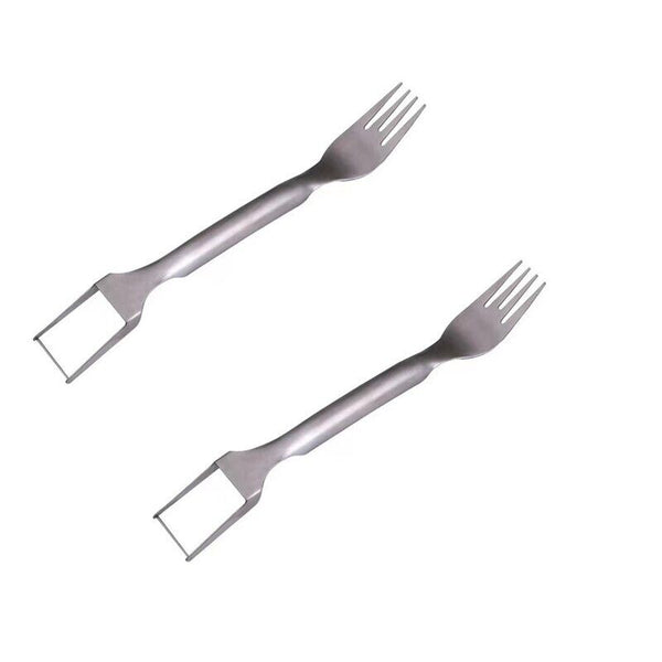 Multifunctional Watermelon Fork Slicer Cutter Stainless Steel Fruit Fork Tools