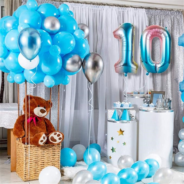 81cm 32'' Jumbo Iridescent Number Foil Balloon Birthday Party Decoration Wedding