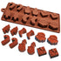 Christmas Cookies Cake Mould Jelly Silicone Chocolate Baking Mold Soap Ice Tray