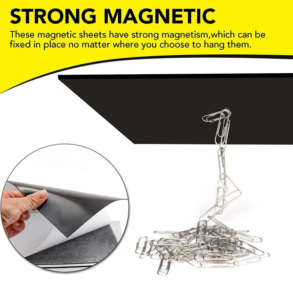 10 x A4 Magnetic Magnet Sheets Self Adhesive Crafts Material 0.5/1mm Thickness