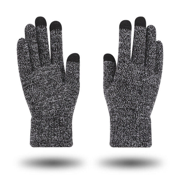 1/2pairs Women Men Warm Touch Screen Soft Wool Winter Gloves Warmer Mobile Phone