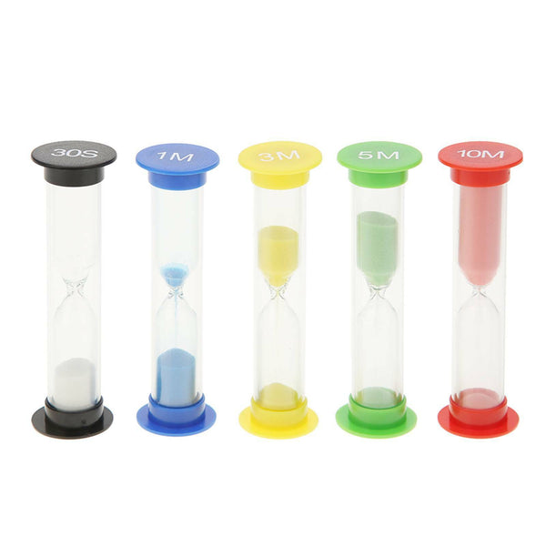 6-18X Sand Hourglass Timer SET-30Second Sandtimer Transparent 30s/1/2/3/5/10Min