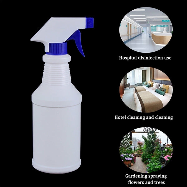 3x 500ml Spray Bottle Water Garden Plant Flower Trigger Plastic Dispenser White