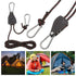 10X 2m Camping Ratchet Pulley Tent Guide Rope Adjustable Guy Line Tensioner Tie