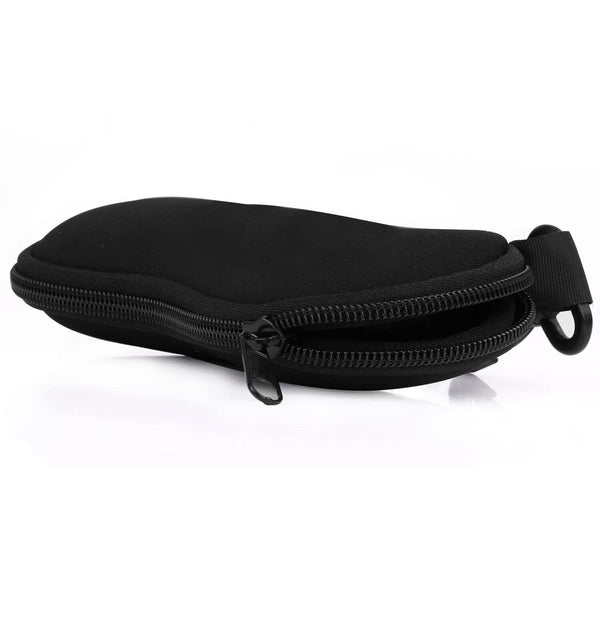 1X Light Sunglasses Soft Case Zipper Eyeglass With Belt Clip Travel Case Bag New