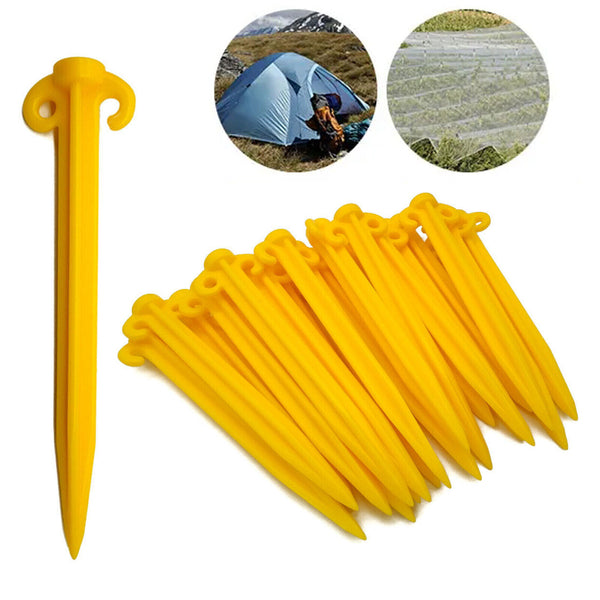 20pcs Tent Pegs Ground Camping Stakes Outdoor Nail 300mm Heavy Duty New AU