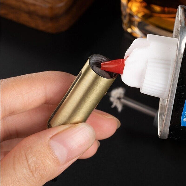 Waterproof Fire Starter Lighter Match Keychain Survival Camping Metal Bullet AU