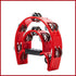 Double Half Moon Tambourine Musical Percussion Instrument Bell Beat Drum ABS AU