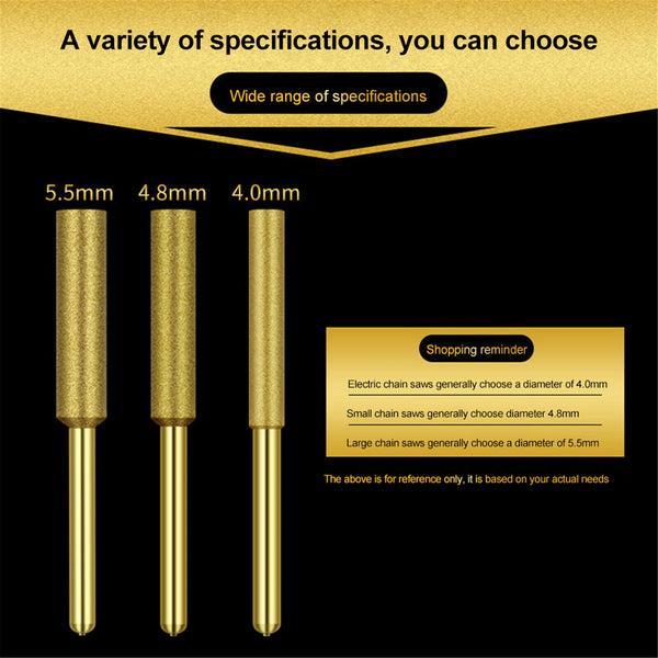 12/36XDiamond Chainsaw Sharpener Burr Grinder Chain Saw Drill Bits 4.0 4.8 5.5mm