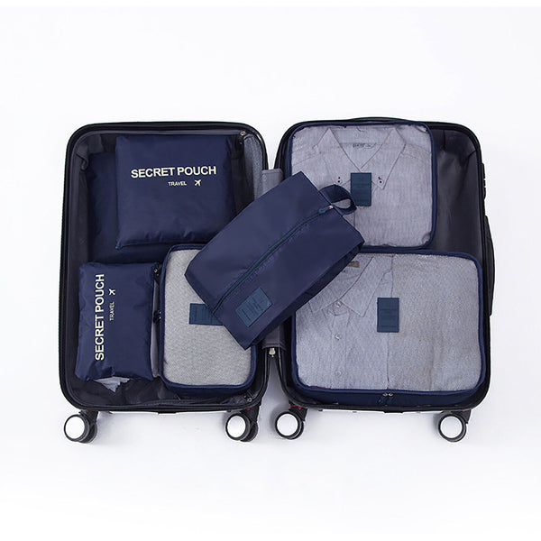 7Pcs Travel Luggage Organizer Set Bags Storage Pouches Suitcase Backpack Storage