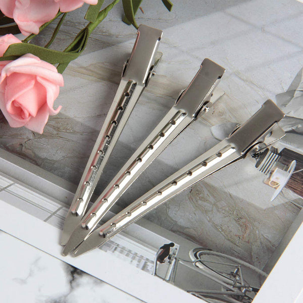 24PCS Duck Bill Clip Hairs Styling Sectioning Clamp Anti Slip Home Hairdressing