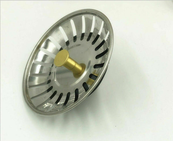 Stainless Steel Kitchen Sink Strainer Waste Plug Filter Drain Stopper AU Stock - Lets Party