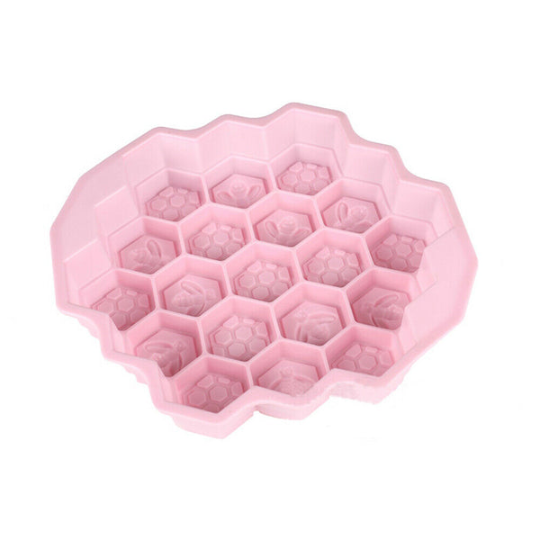 Silicone Bee Honeycomb Cake Mould Chocolate Soap Candle Bakeware Mold - Lets Party