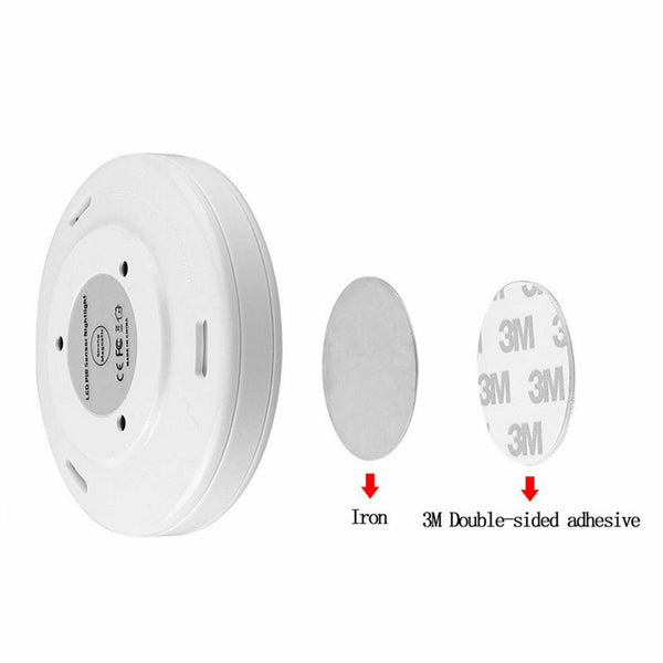 6 LEDs PIR Motion Sensor Night Light Infrared Wireless Wall Lamp Battery Powered - Lets Party