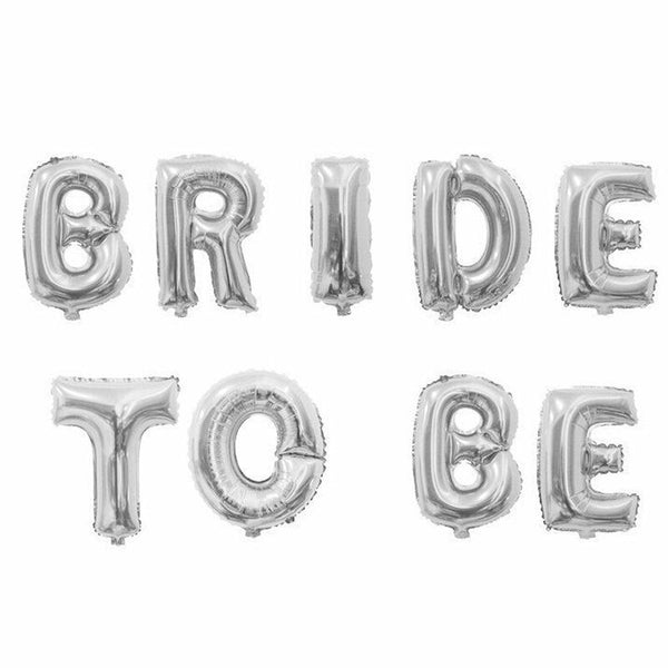 16" BRIDE TO BE Foil Balloons Wedding Balloon Bridal Hens Night Party Decoration - Lets Party