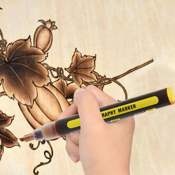 For DIY Projects Easy Use Fast Chemical Woodburning Pen Scorch Marker Painting - Lets Party