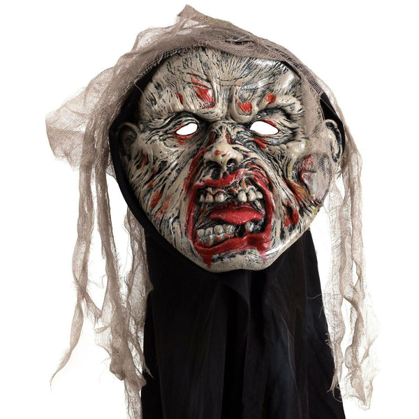 1X Bloody Zombie Mask Melting Face Costume Dead Halloween Scary Head Masks - Lets Party