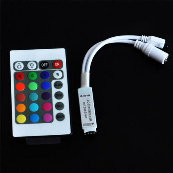 24 and 44 Key Mini IR Remote Controller Control For 3528 5050 RGB LED Strip Wireless - Lets Party