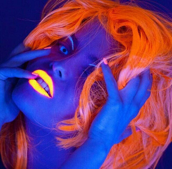 UV Neon Lipstick Fluorescent Glow Make Up Face Party Bright Fancy Dress Makeup - Lets Party