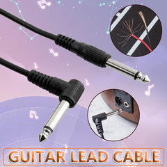 2PCS Electric Guitar Lead Cord Cable Jacks For Amp Pedals Instrument 3M