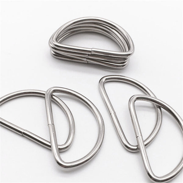 50-500X D Ring Metal Buckle D-rings 2.5cm Strap  Loop Webbing Strapping Ring AU
