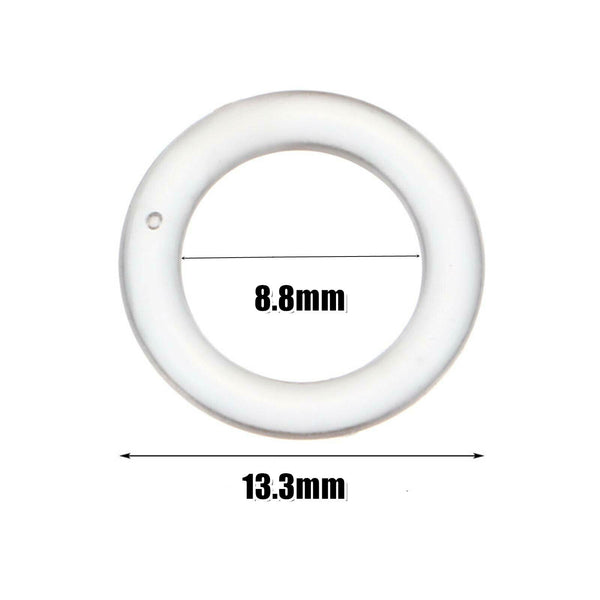 100-500X Curtain Rings Roman Rings Plastic Hanging Rings Curtain Accessories AU