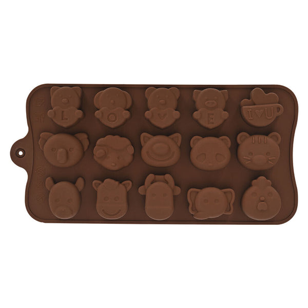 Love Animal Silicone Cake Mold Jelly Cookies Chocolate Baking Mould Ice Cubes AU