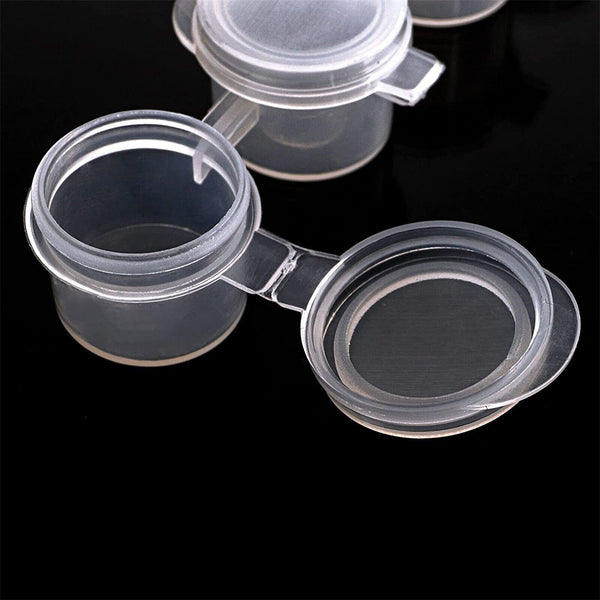 240PCS Empty Paint Pot Strips Plastic Mini Watercolor Draw Pigment Box