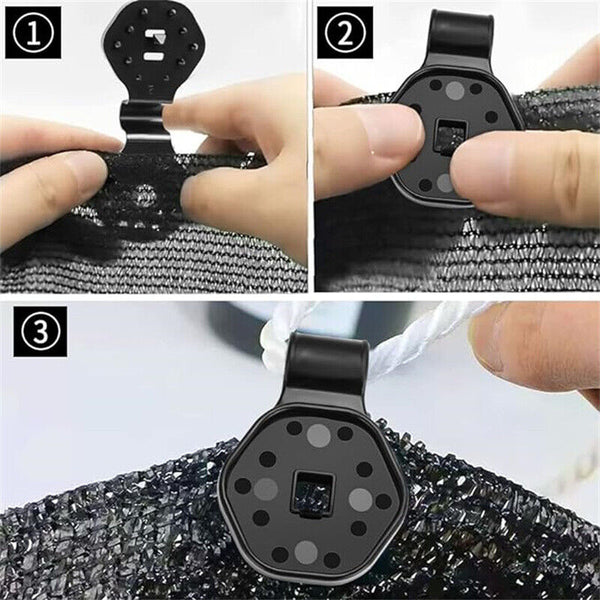 Shade Cloth Plastic Clips Round Plastic Black Clips for Sun Shade Net AU