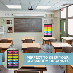 10 Pocket Folder Hanging Wall Mounted File Document Holder Organizer Storage Bag