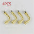 4PCS Valve Extension Tyre Stem Adapter Core Cap 90°Angle Car Bike Truck Brass AU