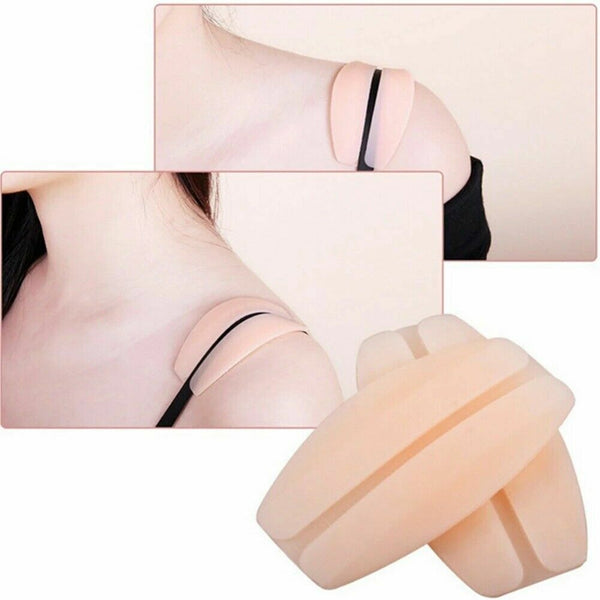 Silicone Under Bra Strap Pads Cushions Holder Non-slip Shoulder Pain Relief