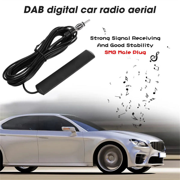 Car Radio Stereo Hidden FM AM Antenna Patch Aerial 3M For Auto SUV Vehicle Truck